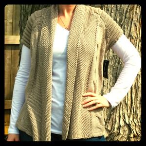 INC cap sleeve sweater