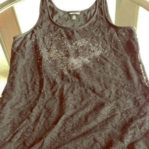 Black & Lace tank top