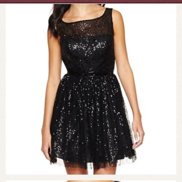 Black sequin dress