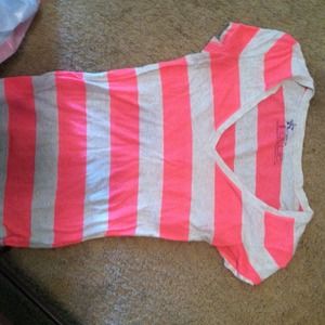 Hot pink striped shirt