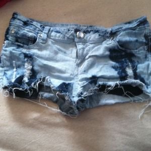 SOLD AS BUNDLE FOR MARIAH Acid wash cut off shor