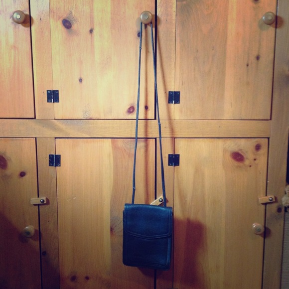 Fossil Leather Crossbody Purse in Black