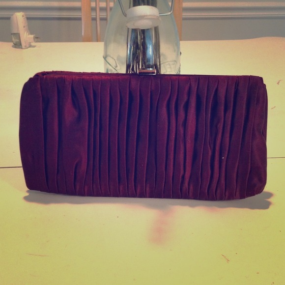 Maroon clutch