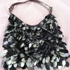 Sliver flashy evening bag