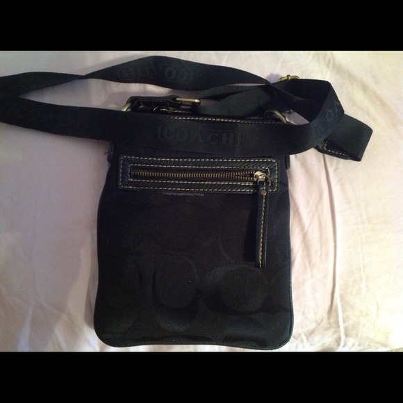 Black Coach Cross Body/wristlet
