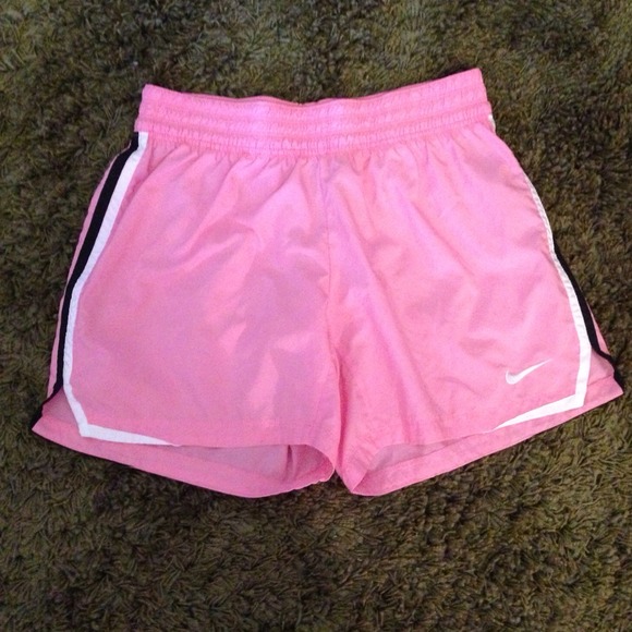 Pink Nike dri-fit workout shorts
