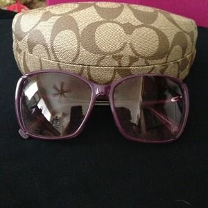 Coach purple sunglasses