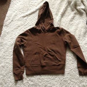 Brown cutoff sweatshirt