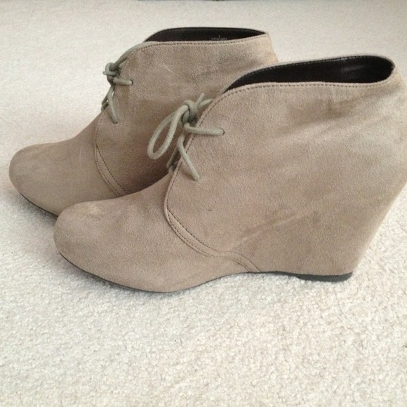 BUNDLED! Massimo suede wedge booties NWOT