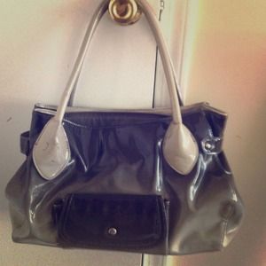 Black/grey handbag