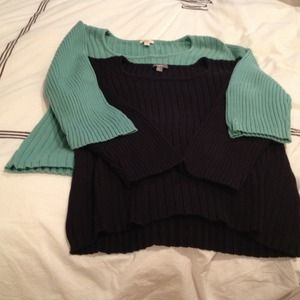BUNDLED Large J Jill ribbed sweater 1 teal/1 black