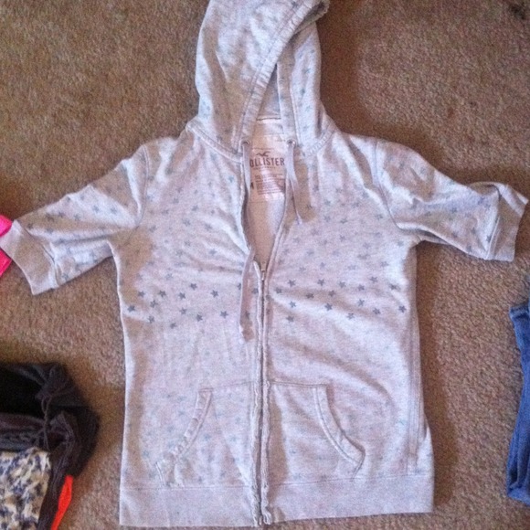 Grey with star hoodie