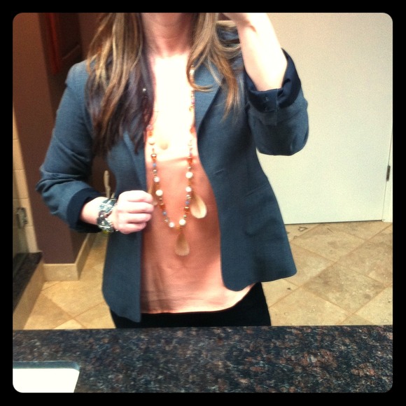 Gray blazer! Size M. Hardly worn. Like new!