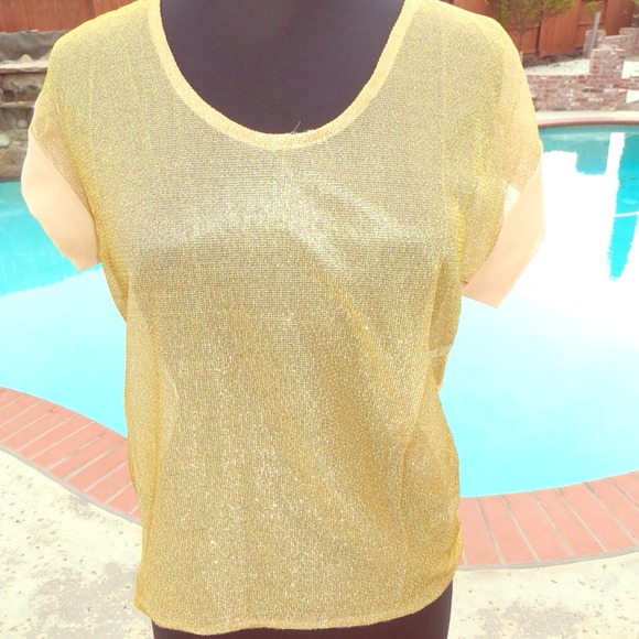 NEW!! Glitter Chiffon Tee - Picture 1 of 1