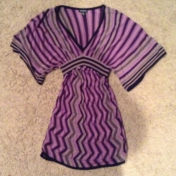 Bebe sweater top in multicolor pattern
