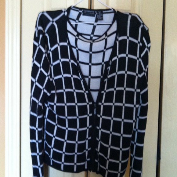 TRADED!!  sweater set with a reversible shell