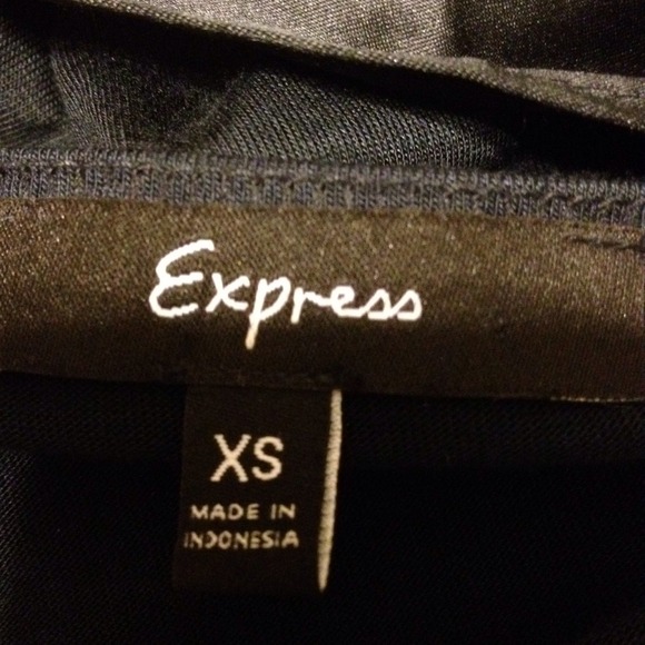 Express black sexy dress SzXS w/tie in back - Picture 3 of 3