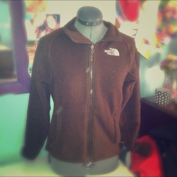 Brown north face jacket