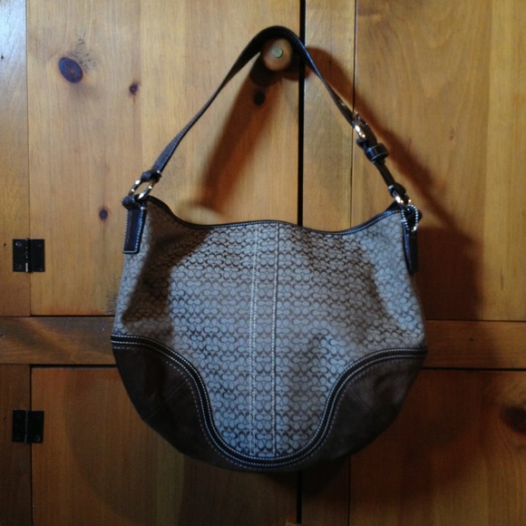 Coach Light and Dark Brown Hobo Purse