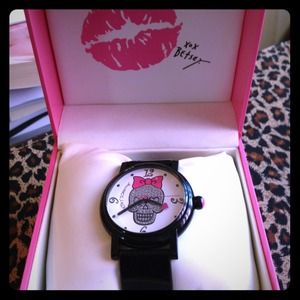 Betsy Johnson skull watch