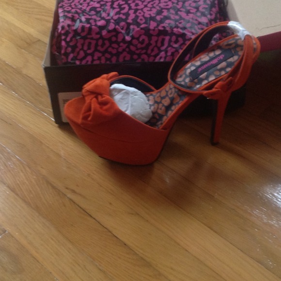 Orange Dollhouse Pumps