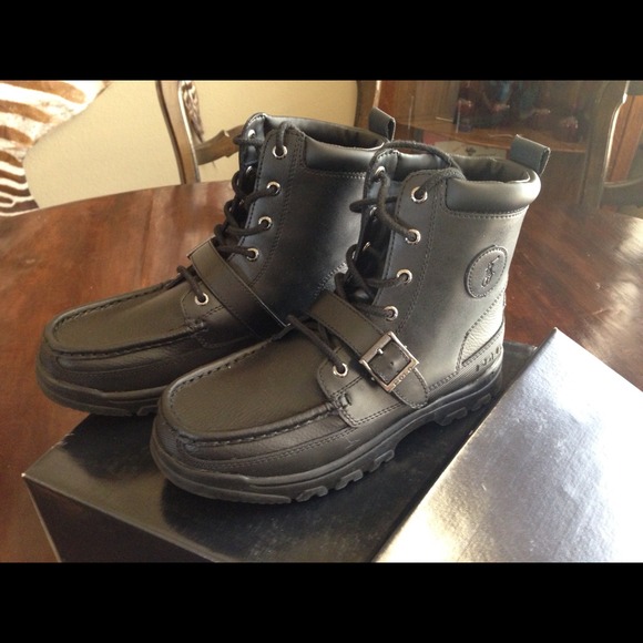 Ralph Lauren ankle boots. Black NWT.