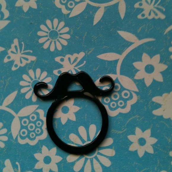 Sold!!!!   Flat mustache ring