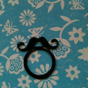 Sold!!!!   Flat mustache ring