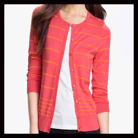 ❌SOLD❌Three-quarter Sleeve Stripe Cardigan