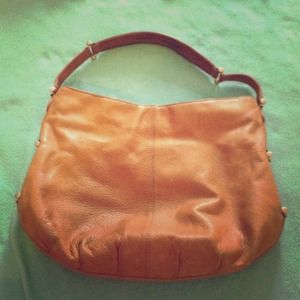 REDUCED! Camel leather hobo bag.