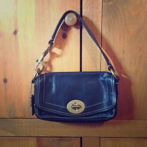 Coach Black Vachetta Leather Purse