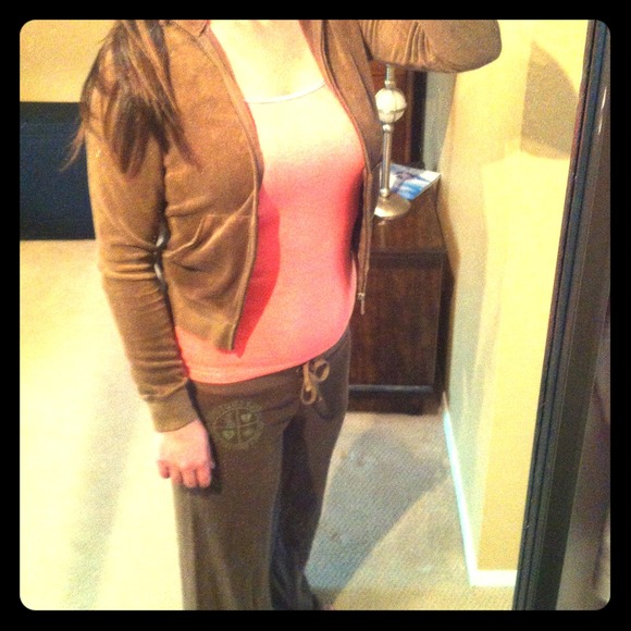 Authentic Juicy Couture velour track suit.