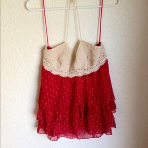 Strapless Nautical Top