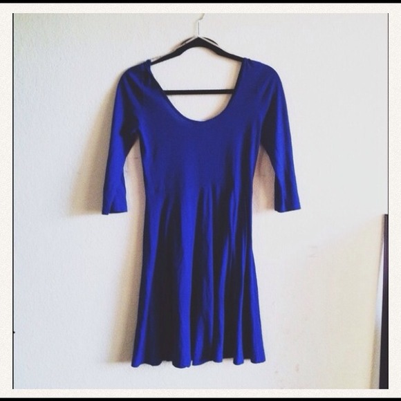 f21 blue dress