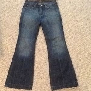 7 for all mankind wide leg jean