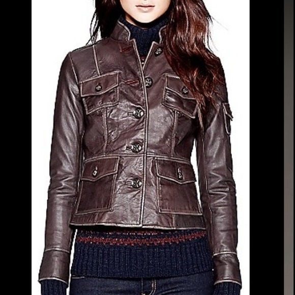 🍒SOLD🍒Tory Burch shrunken leather jacket💋 - Picture 1 of 1