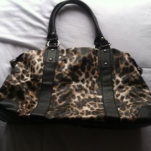 Cheetah print bag