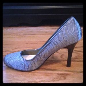 Never worn, silver pumps - Lela Rose for Payless