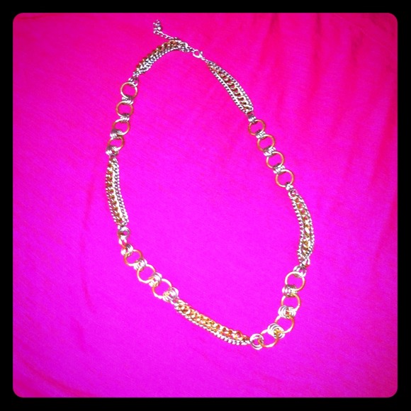 ✳️Gold and silver chain necklace