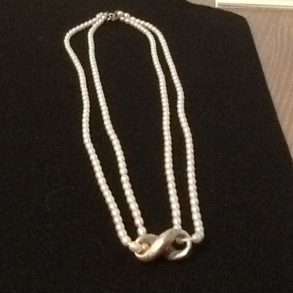 Tiffany's pearl infinity necklace