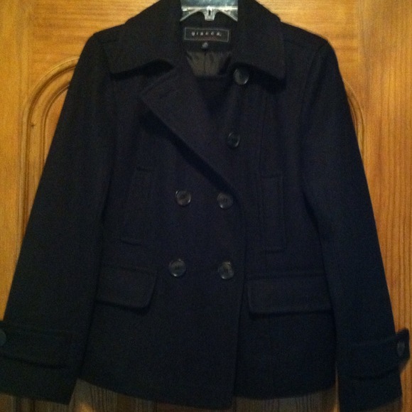 Outerwear - Black peacoat