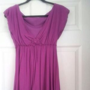 Purple mid length dress