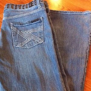 7 for All mankind bootcut size 28 inseam 31