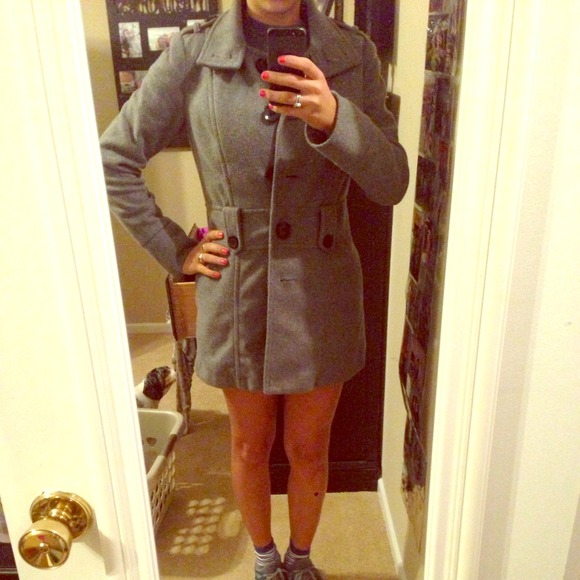 Grey Peacoat