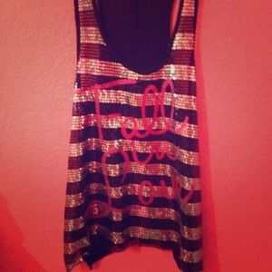 💗REDUCED Fall in 💗 sparkle tank