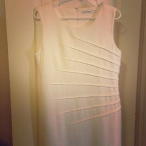 White body hugging Calvin Klein Dress