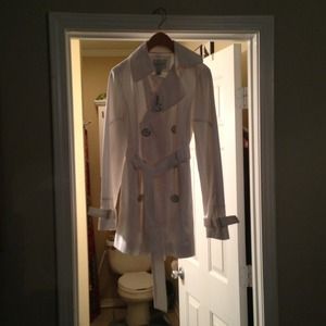 White raincoat, NWT