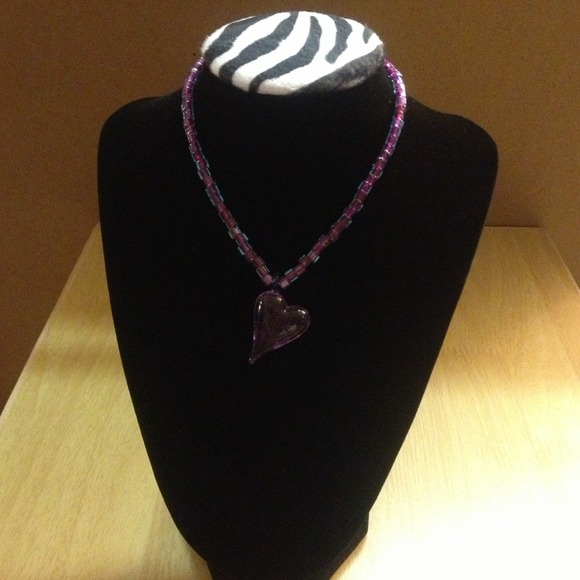 Purple Heart necklace