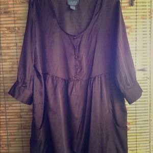 Chocolate brown tunic