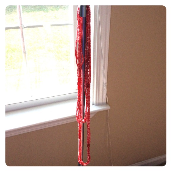 Coral necklace 31" long